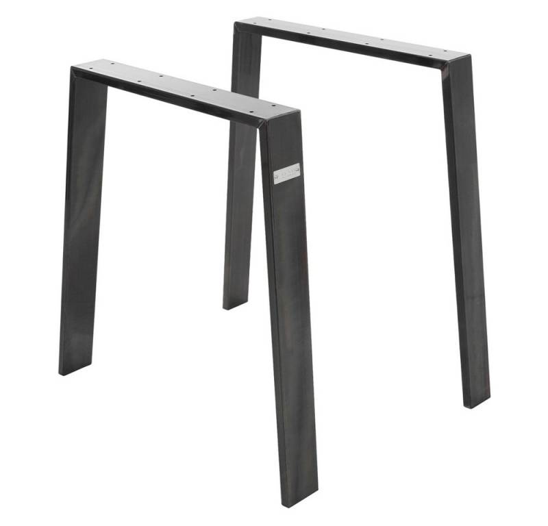 ML-DESIGN Tischbein Tischgestell Loft 2er Set aus Stahl Industriedesign U-Form, Tischkufen 75x72 cm Industrial Profil 8x2cm Möbelfüße von ML-DESIGN