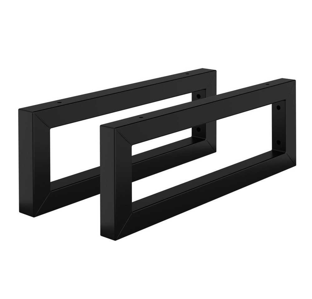 ML-DESIGN Wandregalhalter 2er Set Wandhalterung Unterbau für Waschtischplatte, aus Stahl, 2-tlg., Waschtischhalterung Schwarz, Regalträger Regalhalter Wandkonsole von ML-DESIGN