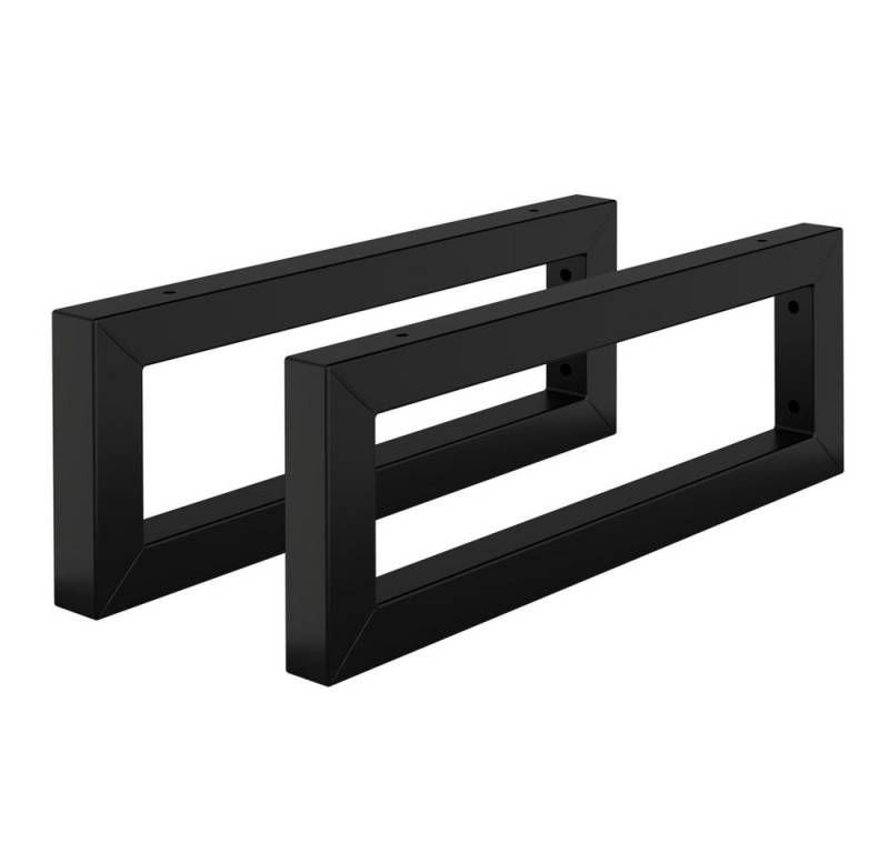 ML-DESIGN Wandregalhalter 2er Set Wandhalterung Unterbau für Waschtischplatte, aus Stahl, 2-tlg., Waschtischhalterung Schwarz, Regalträger Regalhalter Wandkonsole von ML-DESIGN