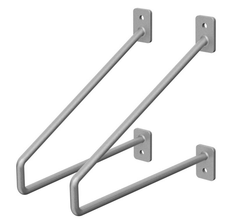 ML-DESIGN Wandregalhalter Regalhalterung Winkel Halterung für Regale & Konsolen Regalträger, 2-tlg., Regalstütze Haarnadel 2er Set solide Regalwinkel Industrial Metall von ML-DESIGN