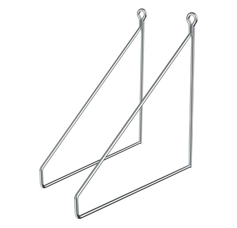 ML-DESIGN Wandregalhalter Regalhalterung Winkel Halterung für Regale & Konsolen Regalträger, 2-tlg., Regalstütze Haarnadel 2er Set solide Regalwinkel Industrial Metall von ML-DESIGN