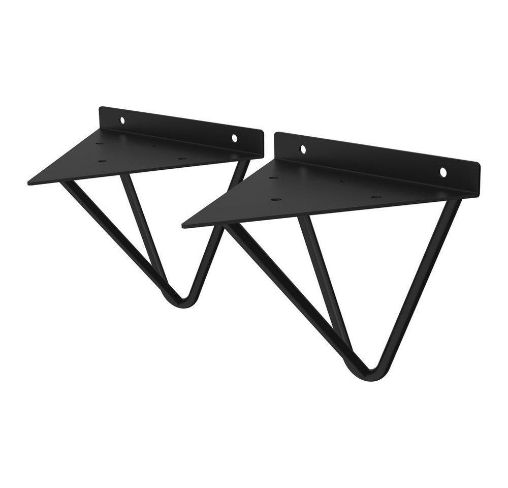 ML-DESIGN Wandregalhalter Regalhalterung Winkel Halterung für Regale & Konsolen Regalträger, 2-tlg., Regalstütze Prisma 2er Set solide Regalwinkel Industrial Metall ML-DESIGN Wandregalhalter Regalhalterung Winkel Halterung für Regale & Konsolen Regalträger, 2-tlg., Regalstütze Prisma 2er Set solide Regalwinkel Industrial Metall von ML-DESIGN