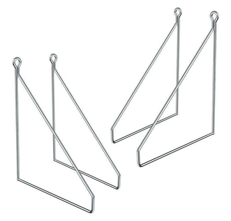 ML-DESIGN Wandregalhalter Regalhalterung Winkel Halterung für Regale & Konsolen Regalträger, 4-tlg., Regalstütze Haarnadel 4er Set solide Regalwinkel Industrial Metall von ML-DESIGN