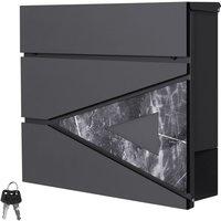 ML-Design Briefkasten mit Zeitungsfach, 37x36,5x11 cm, Anthrazit/Marmoroptik, aus Stahl ML-Design Briefkasten mit Zeitungsfach, 37x36,5x11 cm, Anthrazit/Marmoroptik, aus Stahl von ML-DESIGN