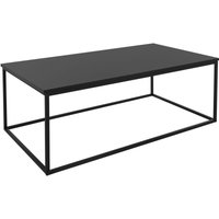 Ml-design - Couchtisch 110x39,5x59 cm Schwarz in rechteckiger Form, Metallgestell, Industrie-Design, Tisch für Eingangsbereich, Beistelltisch von ML-DESIGN
