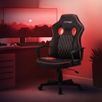 ML-Design Gaming Stuhl mit Wippfunktion, Schwarz/Rot, aus Kunstleder, ergonomisch von ML-DESIGN