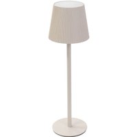 ML-Design LED Tischlampe kabellos mit Touch, Creme, Ø10x36 cm, Dimmbare Nachttischlampe 4 Stufen, Warmweißes Licht, Akku Tischleuchte USB-C, von ML-DESIGN