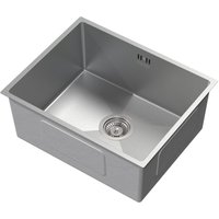 ML-Design Spülbecken Edelstahl 50 x 40 cm, Küchenspüle Rechteckig, 1 Becken, Einbauspüle Unterbauspüle, Edelstahlspüle mit Ab- und Überlaufgarnitur, ML-Design Spülbecken Edelstahl 50 x 40 cm, Küchenspüle Rechteckig, 1 Becken, Einbauspüle Unterbauspüle, Edelstahlspüle mit Ab- und Überlaufgarnitur, von ML-DESIGN