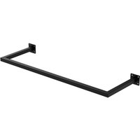Ml-design - Kleiderstange Rechteck für die Wand, T30cm x B90cm, Schwarz, aus Stahl, rostfrei, Garderobenstange U-Form, Kleiderständer Wandmontage, von ML-DESIGN