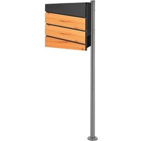 Ml-design - ecd Germany Standbriefkasten mit Zeitungsfach, Design Briefkasten mit Pfosten, Briefkastenanlage, Briefkastenständer Silber aus Ml-design - ecd Germany Standbriefkasten mit Zeitungsfach, Design Briefkasten mit Pfosten, Briefkastenanlage, Briefkastenständer Silber aus von ML-DESIGN