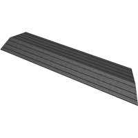 Ml-design - wpc Abschlussleiste Ecke rechts Anthrazit für Terrassenfliesen, 38x2x7,5 cm, Holzoptik, Abdeckleiste Eckleiste geriffelt mit Drainage & von ML-DESIGN