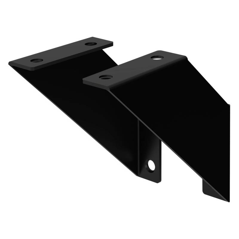 ML-Design 2 Stück Regalhalterung 10cm Schwarz Metall Dreieckige Regalhalterungen von ML-Design