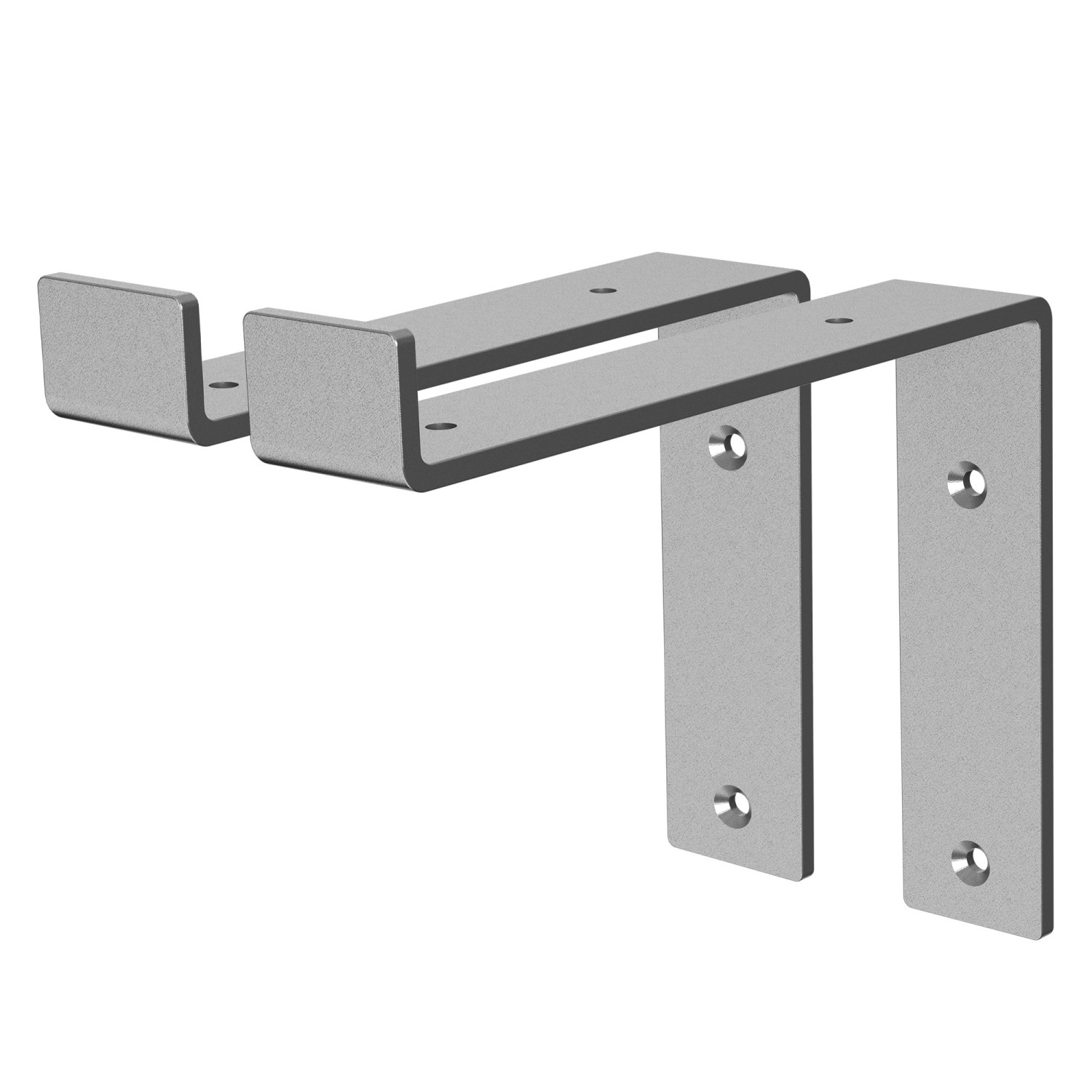 ML-Design 2 Stück Regalhalterung 20x4x14,5 cm Grau aus Metall 8 Zoll L-Form ML-Design 2 Stück Regalhalterung 20x4x14,5 cm Grau aus Metall 8 Zoll L-Form von ML-Design