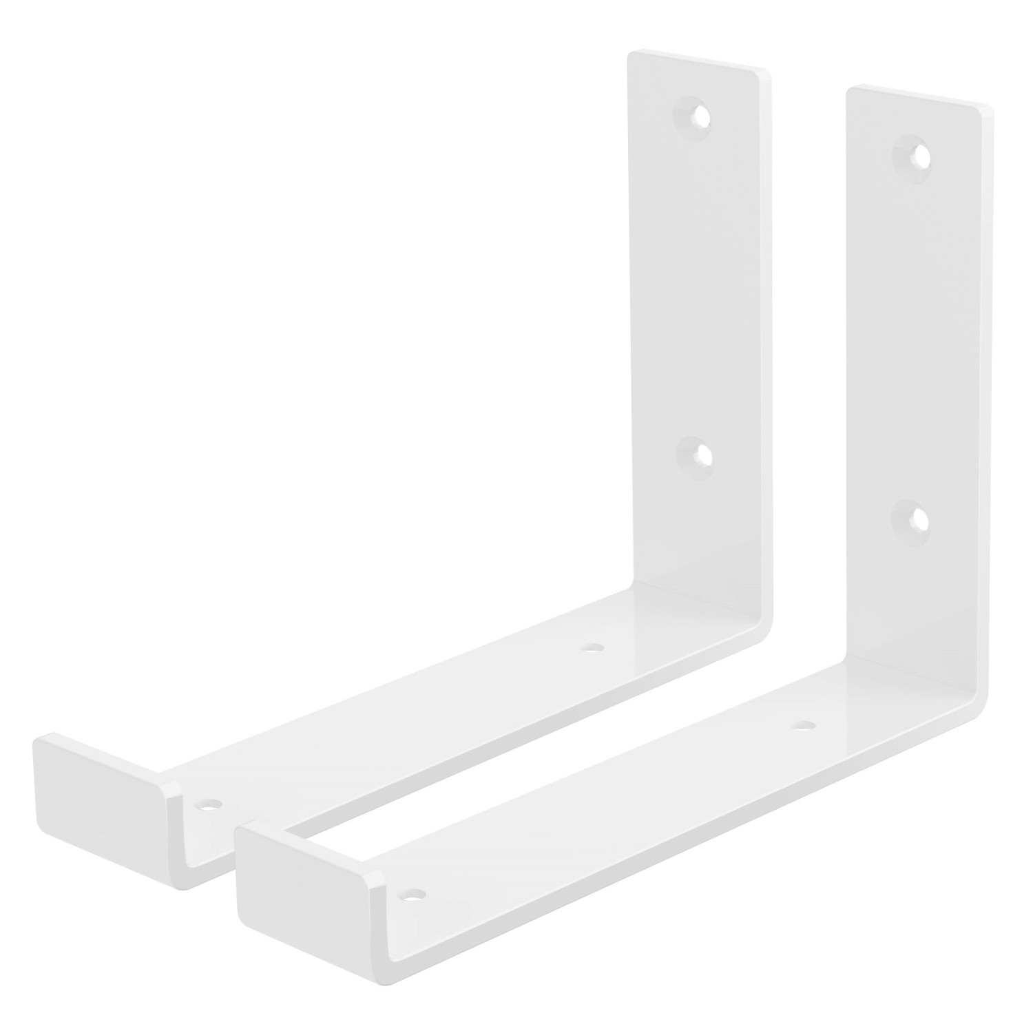 ML-Design 2 Stück Regalhalterung 20x4x14 cm Weiß aus Metall 8 Zoll L-Form ML-Design 2 Stück Regalhalterung 20x4x14 cm Weiß aus Metall 8 Zoll L-Form von ML-Design