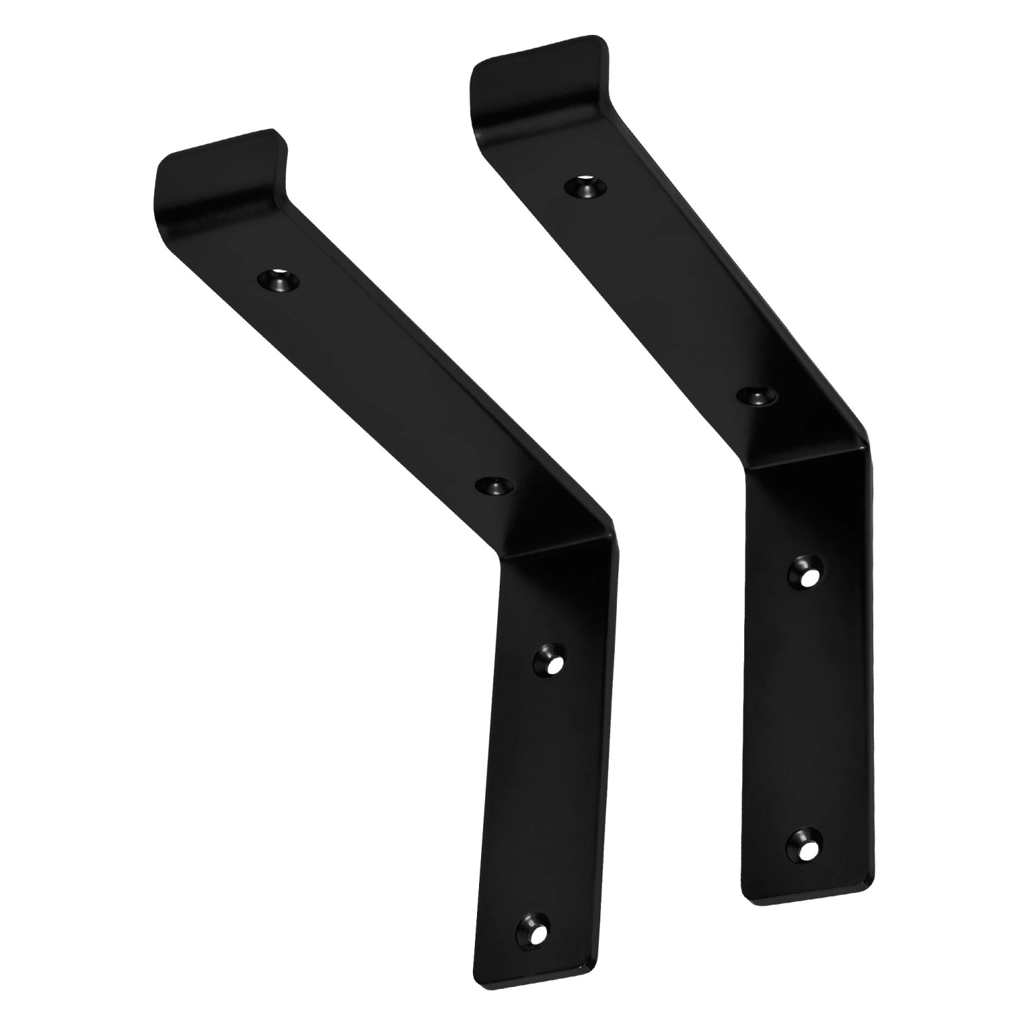 ML-Design 2 Stück Regalhalterung 25x4x14,5 cm Schwarz Metall 10 Zoll L-Form ML-Design 2 Stück Regalhalterung 25x4x14,5 cm Schwarz Metall 10 Zoll L-Form von ML-Design