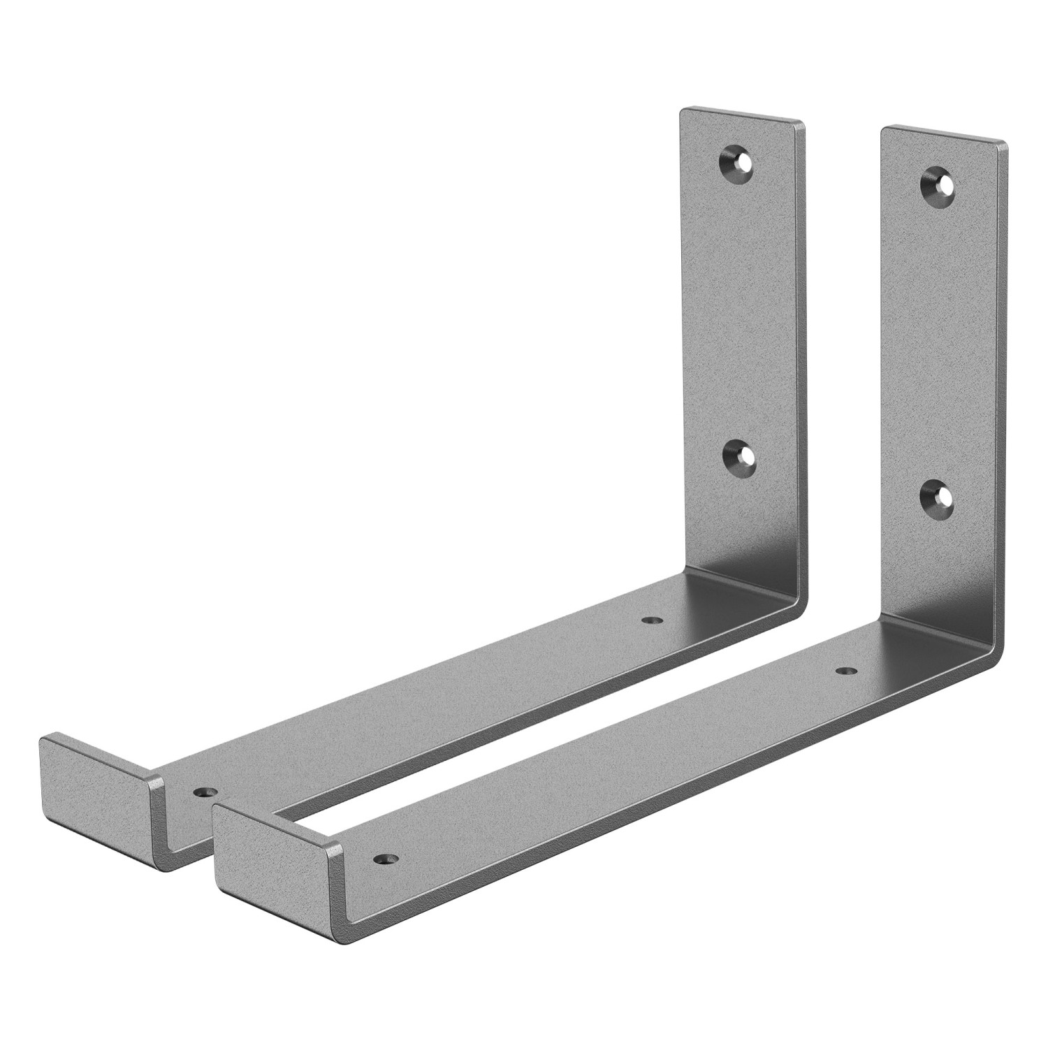 ML-Design 2 Stück Regalhalterung 25x4x14 cm Grau aus Metall 10 Zoll L-Form ML-Design 2 Stück Regalhalterung 25x4x14 cm Grau aus Metall 10 Zoll L-Form von ML-Design