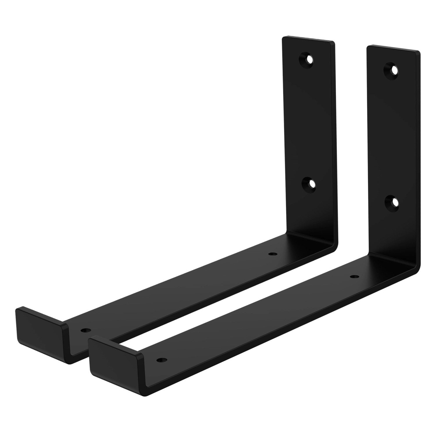 ML-Design 2 Stück Regalhalterung 25x4x14 cm Schwarz Metall 10 Zoll L-Form ML-Design 2 Stück Regalhalterung 25x4x14 cm Schwarz Metall 10 Zoll L-Form von ML-Design