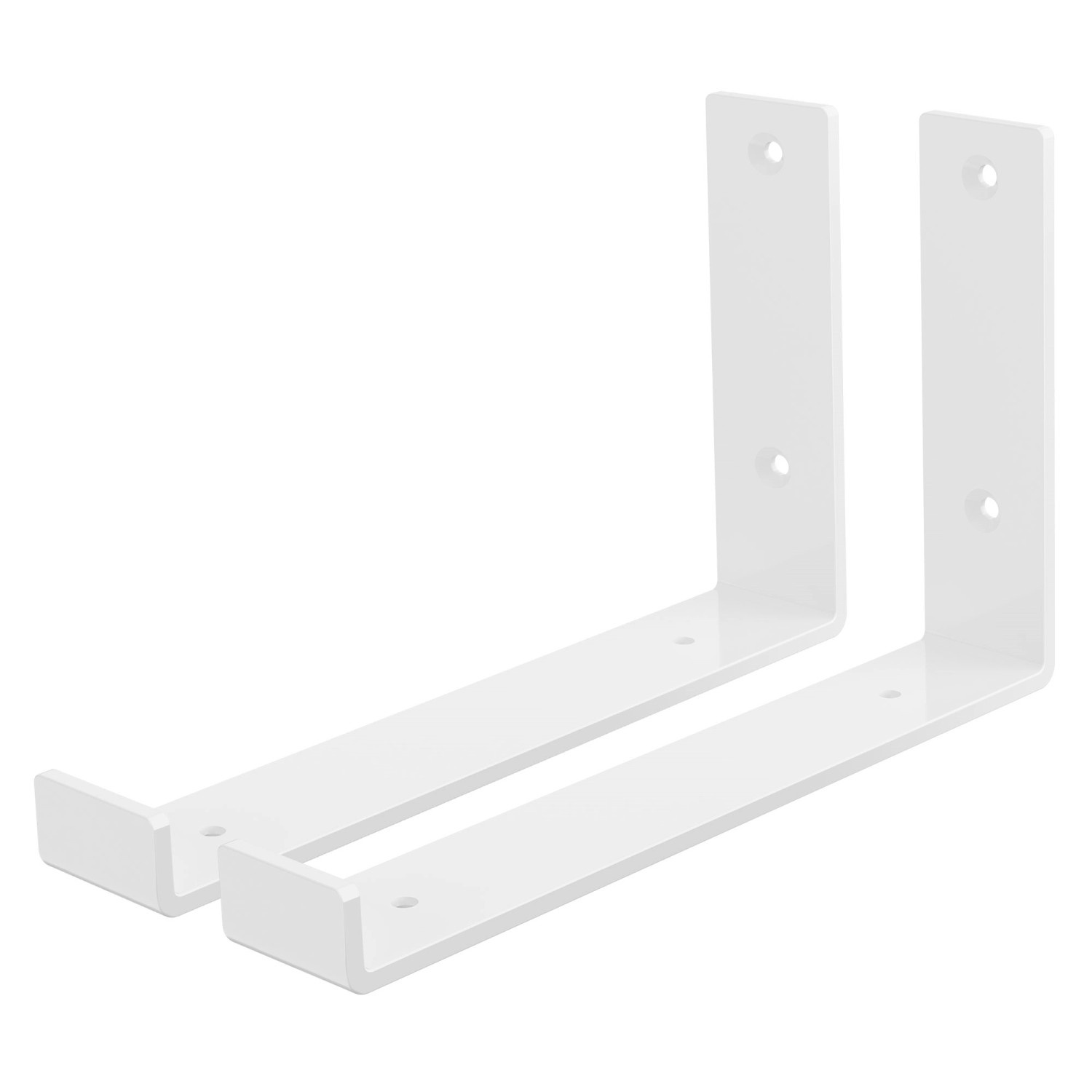 ML-Design 2 Stück Regalhalterung 25x4x14 cm Weiß aus Metall 10 Zoll L-Form ML-Design 2 Stück Regalhalterung 25x4x14 cm Weiß aus Metall 10 Zoll L-Form von ML-Design