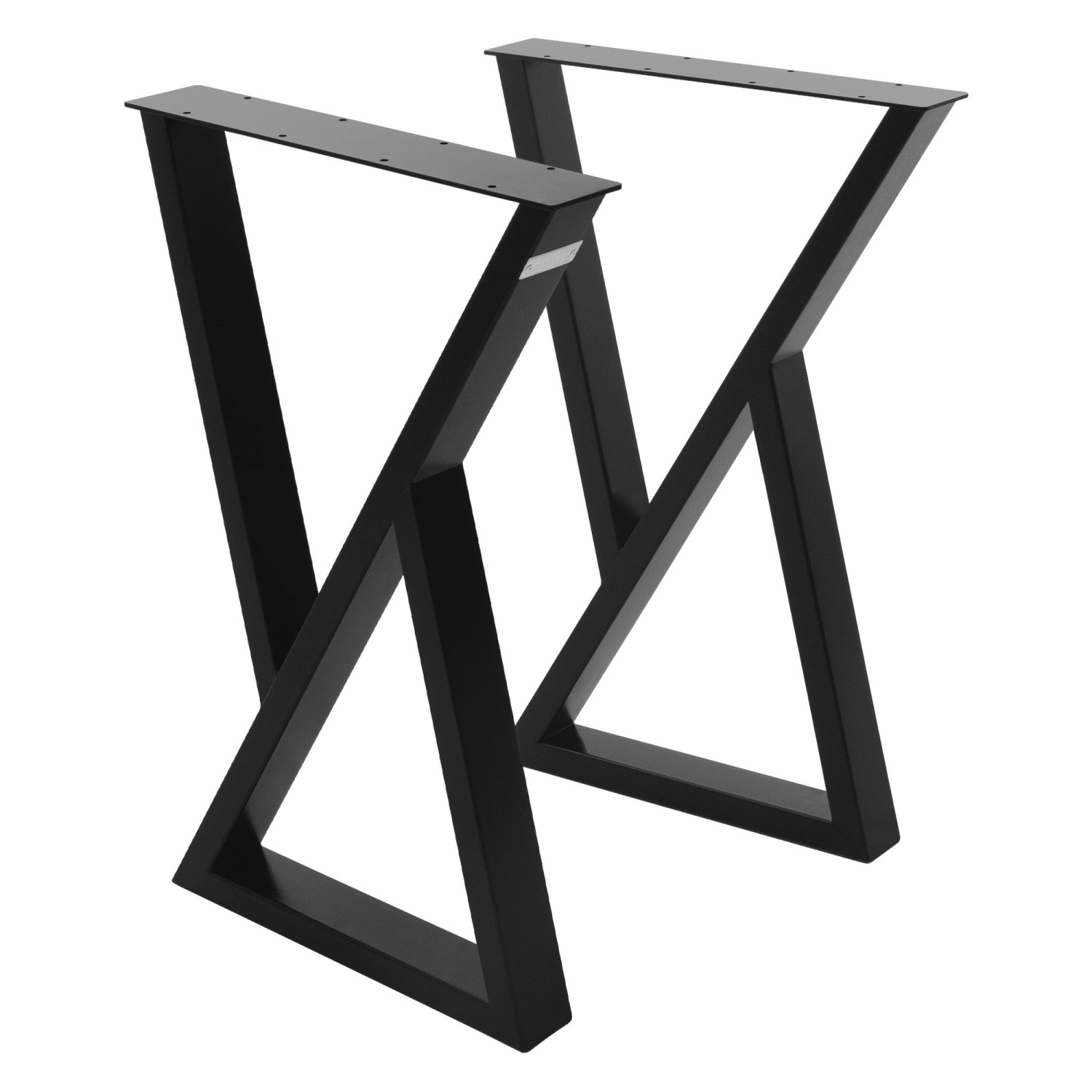 ML-Design 2 Stück Tischbeine 40 x H71 cm Tischkufen X-Form aus Stahl Schwarz ML-Design 2 Stück Tischbeine 40 x H71 cm Tischkufen X-Form aus Stahl Schwarz von ML-Design