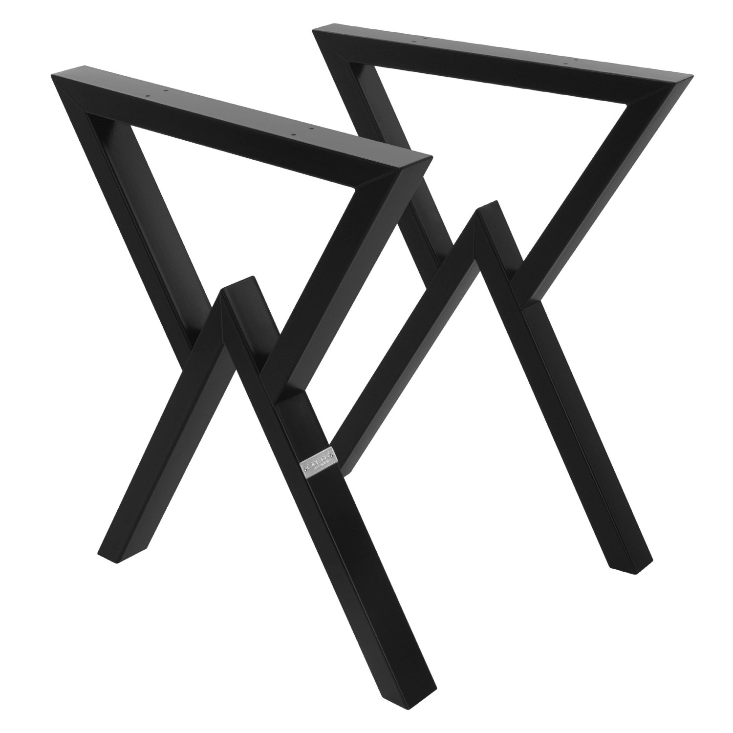 ML-Design 2 Stück Tischbeine 60 x H72 cm Tischkufen X-Form aus Stahl Schwarz ML-Design 2 Stück Tischbeine 60 x H72 cm Tischkufen X-Form aus Stahl Schwarz von ML-Design