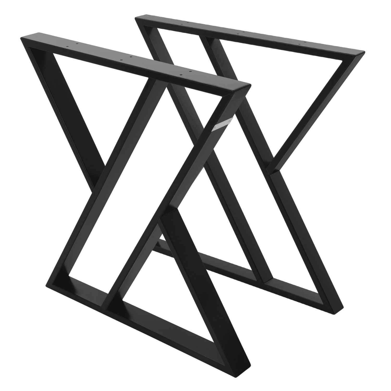 ML-Design 2 Stück Tischbeine 69 x H72 cm Tischkufen X-Form aus Stahl Schwarz ML-Design 2 Stück Tischbeine 69 x H72 cm Tischkufen X-Form aus Stahl Schwarz von ML-Design