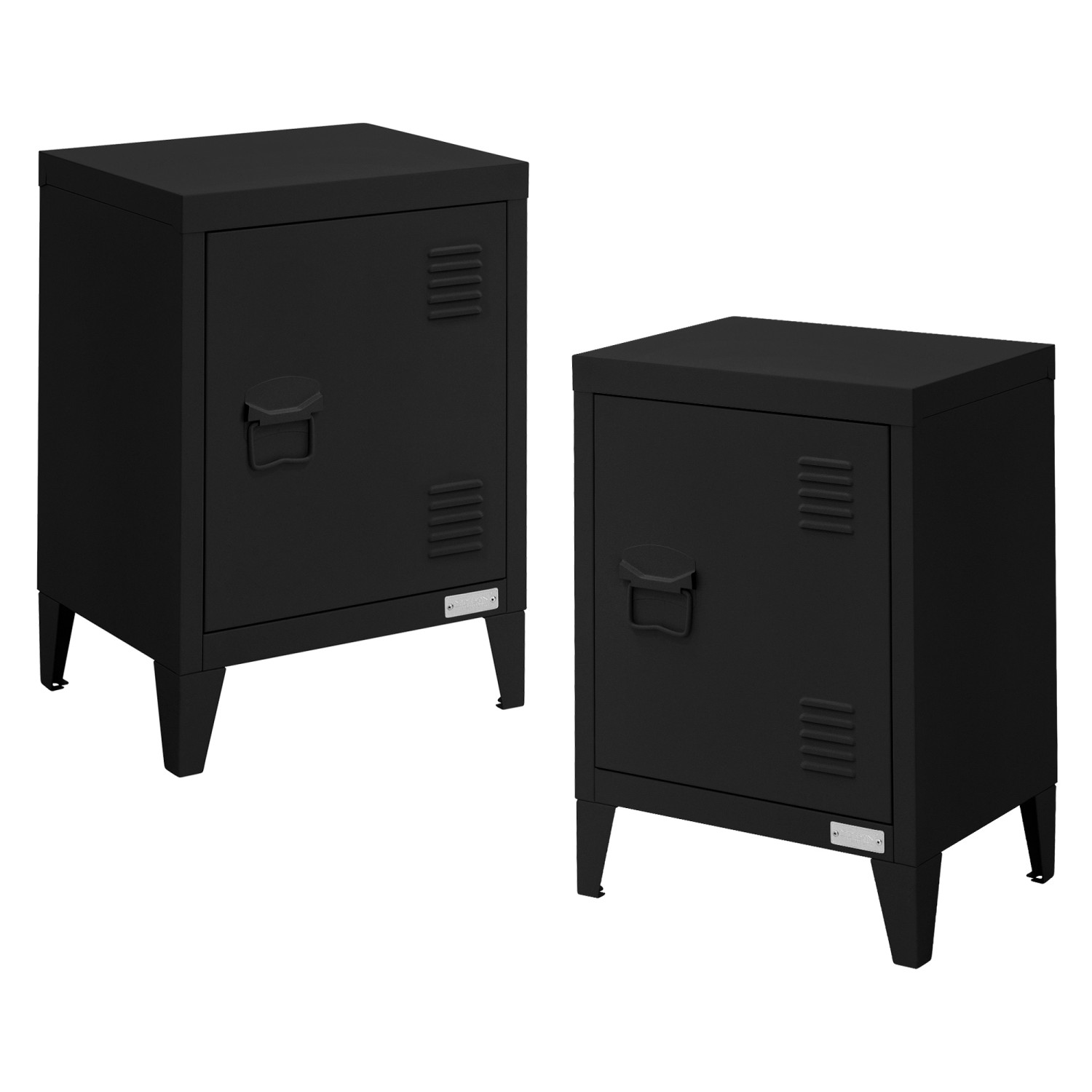 ML-Design 2Er Set Aktenschrank 40x30x57,5 cm Schwarz Stahl Freistehend ML-Design 2Er Set Aktenschrank 40x30x57,5 cm Schwarz Stahl Freistehend von ML-Design