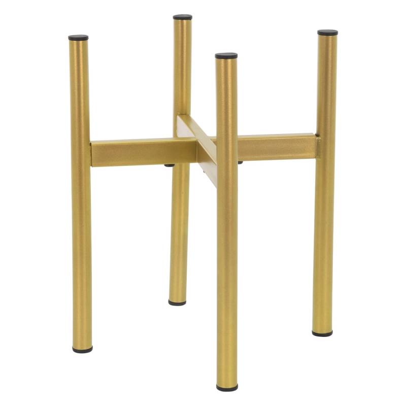 ML-Design 2Er Set Blumenständer Gold 18-25x18-25x30 cm Verstellbar Moderne von ML-Design