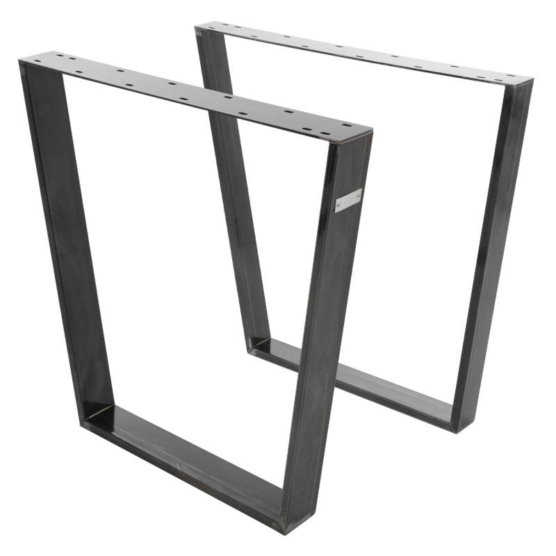 ML-Design 2Er Set Tischbeine Trapez 75 x 72 cm V-Form Industrial Profil 8x2 cm von ML-Design