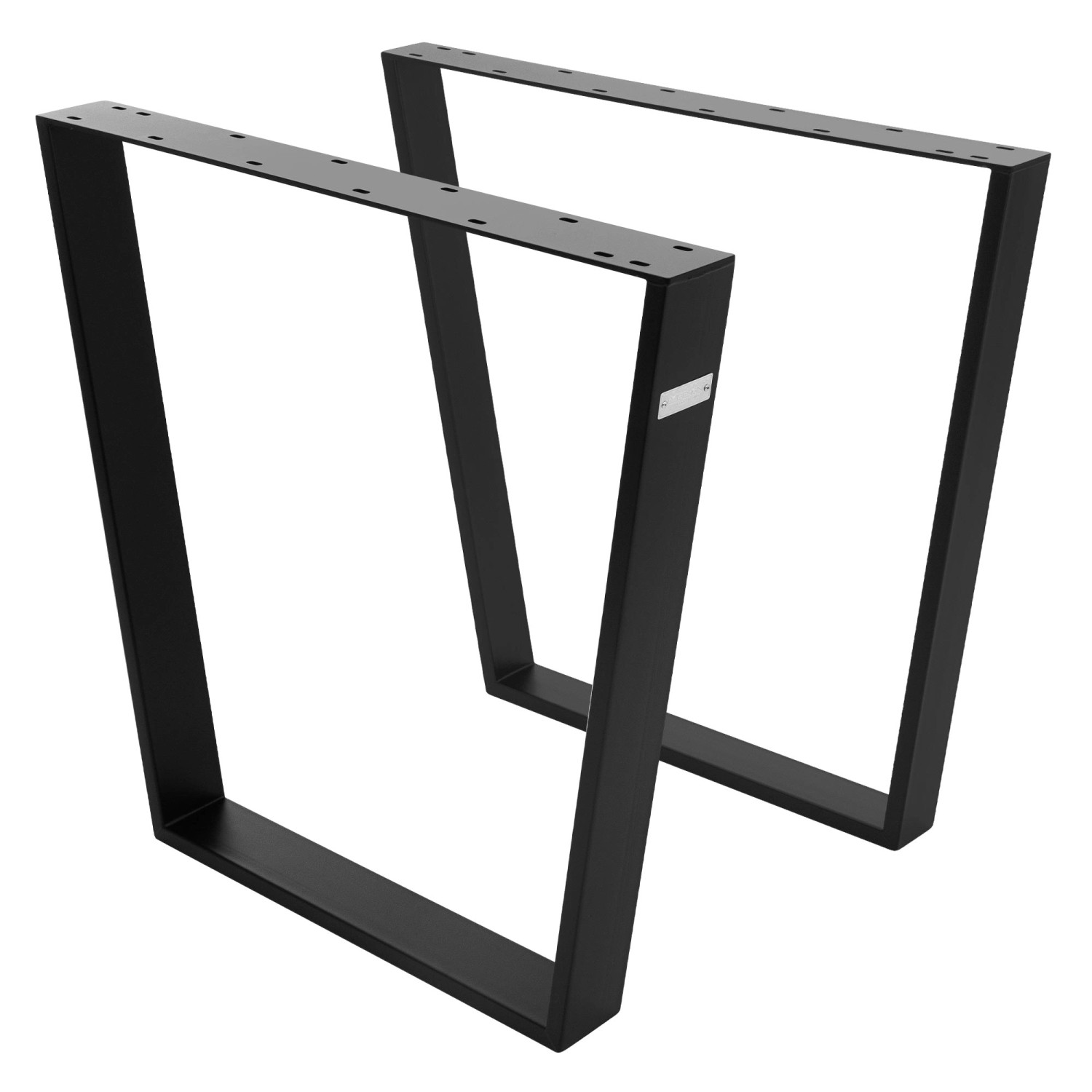 ML-Design 2Er Set Tischbeine Trapez 75x72 cm V-Form Schwarz Profil 8x2 cm Stahl ML-Design 2Er Set Tischbeine Trapez 75x72 cm V-Form Schwarz Profil 8x2 cm Stahl von ML-Design