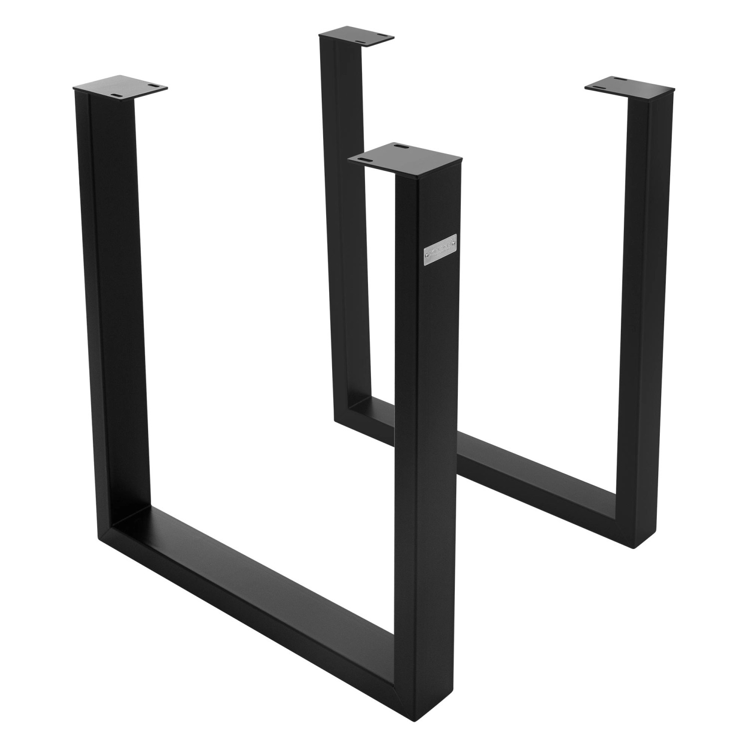 ML-Design 2Er Set Tischgestell 70 x 74 cm in U-Form Metall Schwarz Industrial ML-Design 2Er Set Tischgestell 70 x 74 cm in U-Form Metall Schwarz Industrial von ML-Design