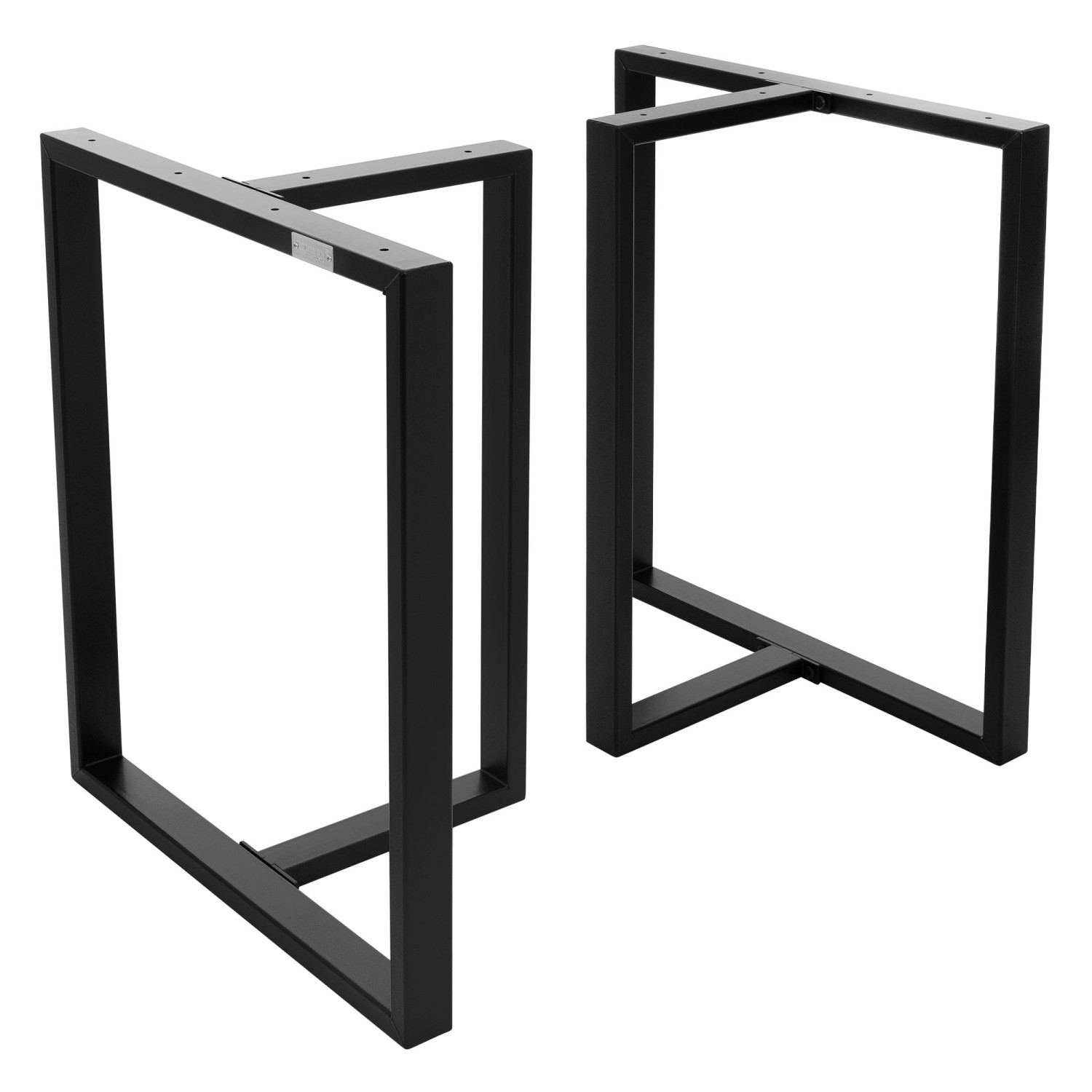 ML-Design 2Er Set Tischgestell B60xH72 cm in T-Form Metall Schwarz Industrial ML-Design 2Er Set Tischgestell B60xH72 cm in T-Form Metall Schwarz Industrial von ML-Design