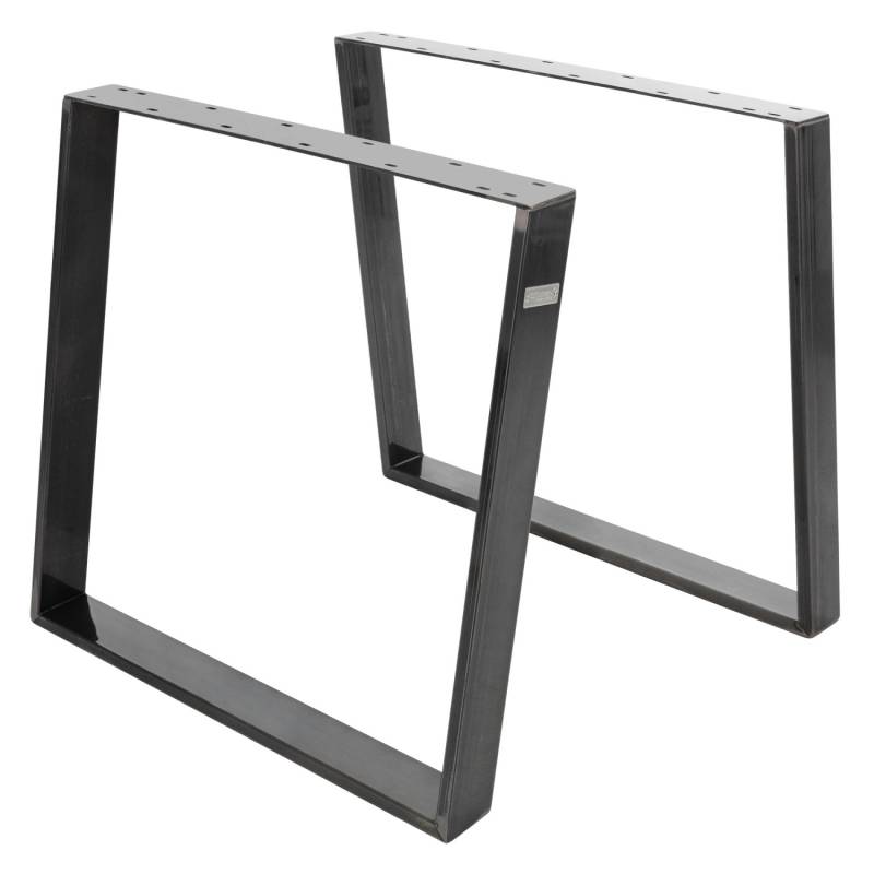 ML-Design 2Er Set Tischkufen 80Grad Neigung 75 x 72 cm Industrial Profil 8x2 cm von ML-Design