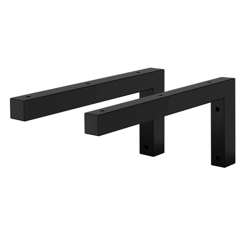 ML-Design 2Er Set Wandkonsole Winkel L-Form für Waschtisch 300x150 mm Schwarz von ML-Design