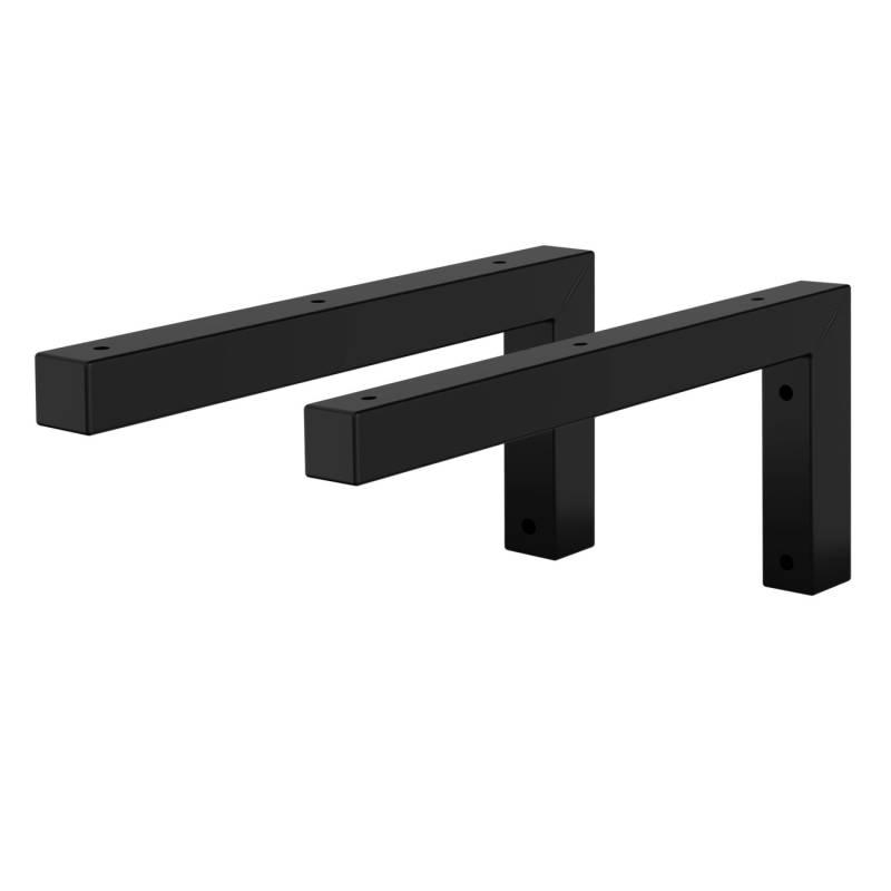 ML-Design 2Er Set Wandkonsole Winkel L-Form für Waschtisch 350x150 mm Schwarz von ML-Design