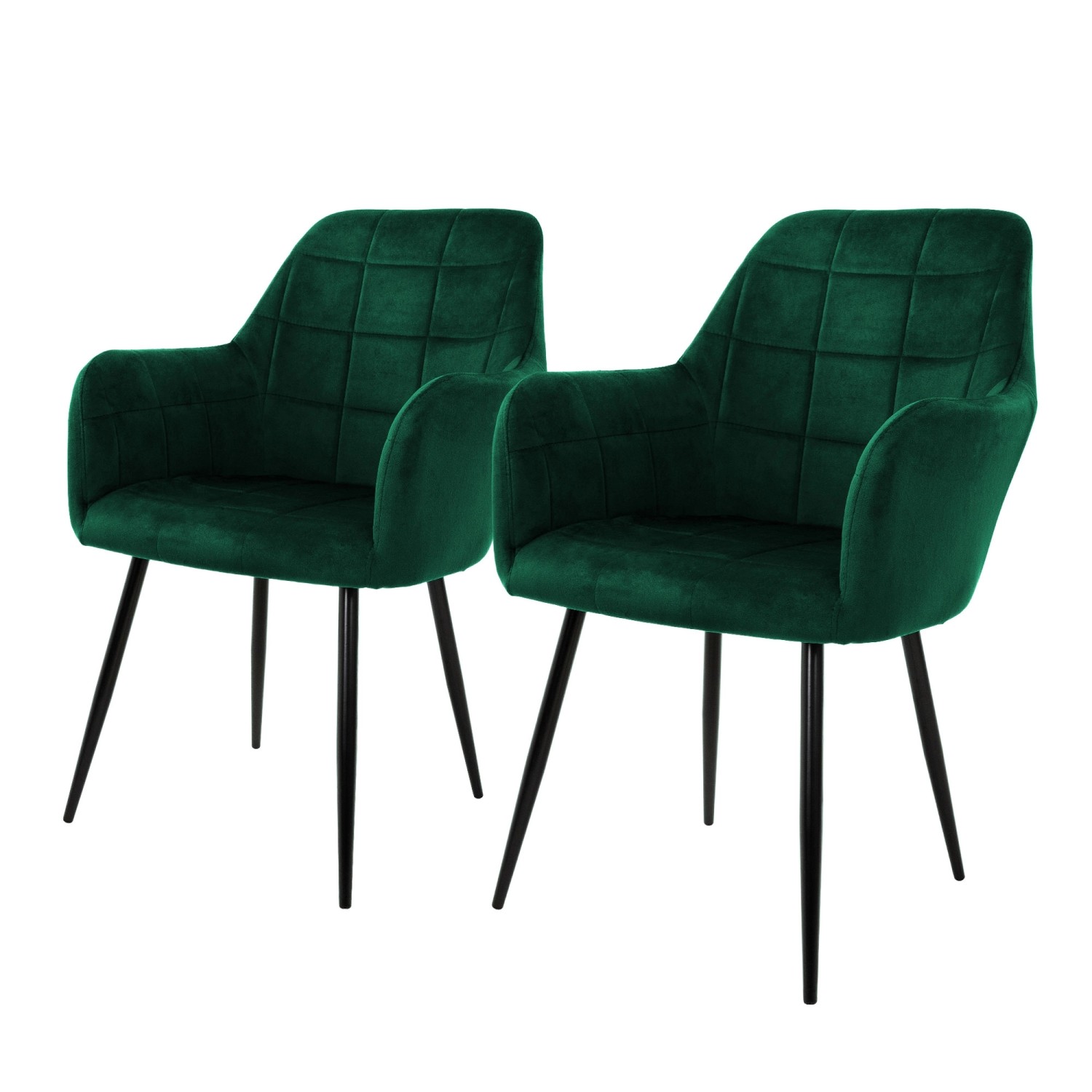ML-Design 2er Set Esszimmerstühle Küchenstühle Dunkelgrün aus Samt ML-Design 2er Set Esszimmerstühle Küchenstühle Dunkelgrün aus Samt von ML-Design