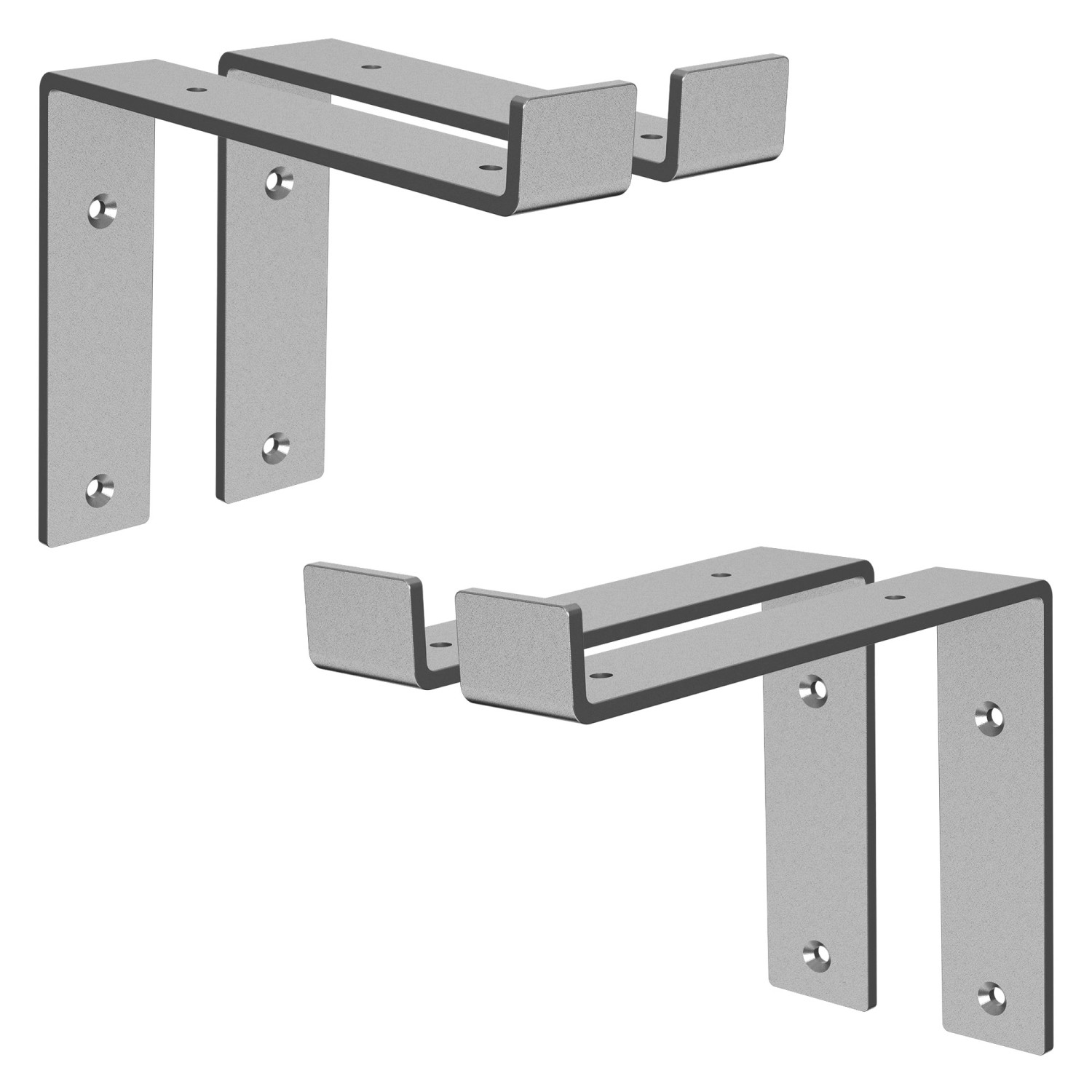 ML-Design 4 Stück Regalhalterung 20x4x14,5 cm Grau aus Metall 8 Zoll L-Form ML-Design 4 Stück Regalhalterung 20x4x14,5 cm Grau aus Metall 8 Zoll L-Form von ML-Design