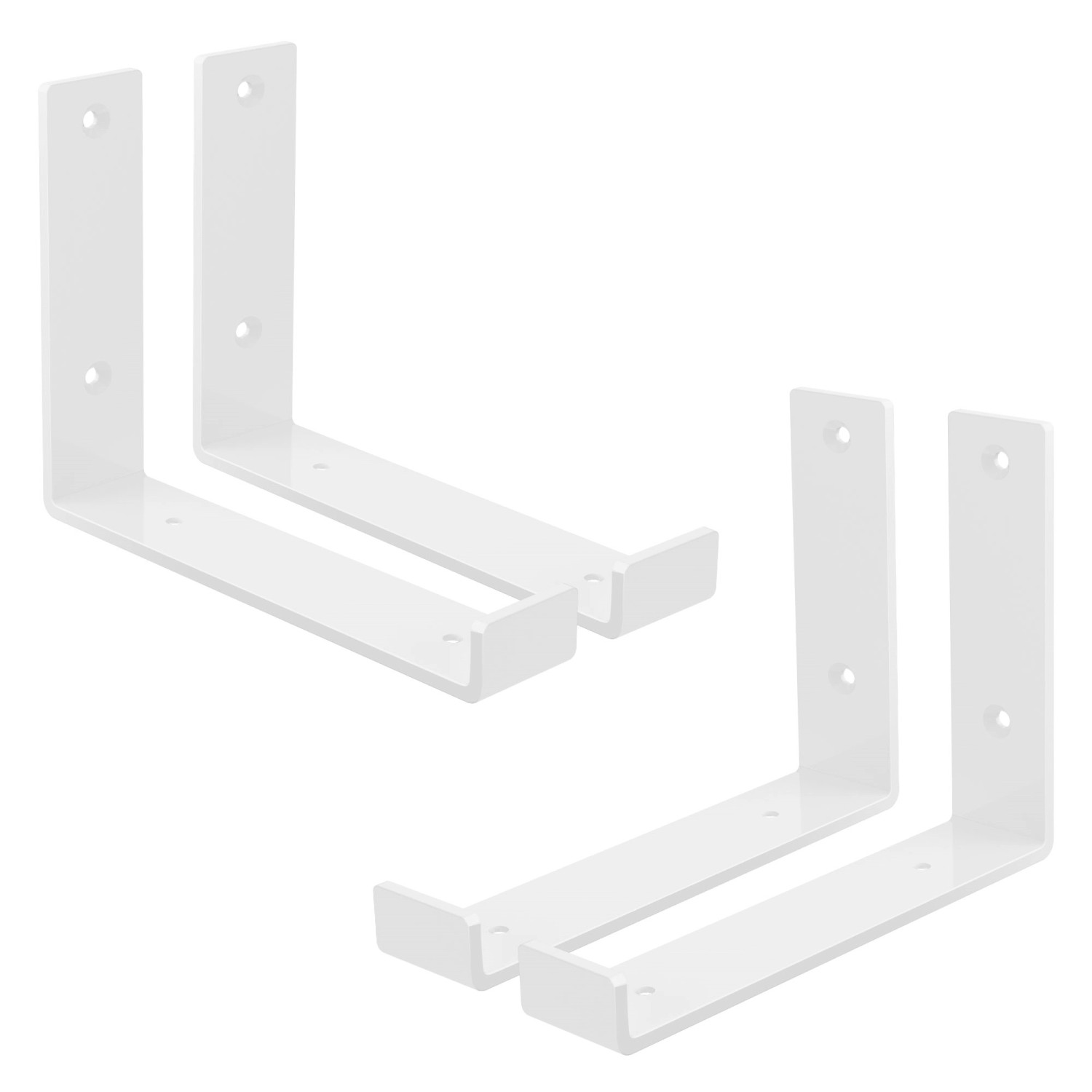 ML-Design 4 Stück Regalhalterung 20x4x14 cm Weiß aus Metall 8 Zoll L-Form ML-Design 4 Stück Regalhalterung 20x4x14 cm Weiß aus Metall 8 Zoll L-Form von ML-Design