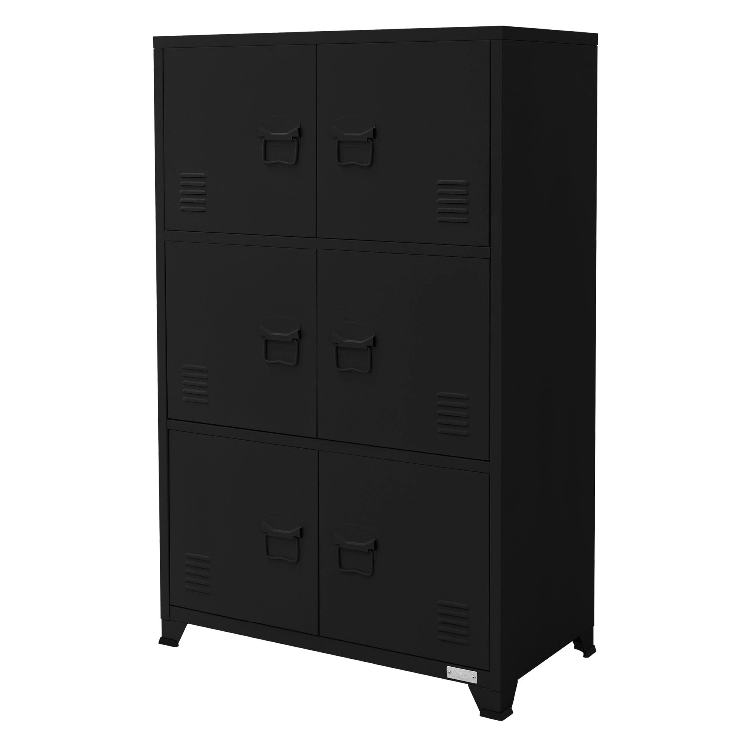 ML-Design Aktenschrank 75x40x120 cm Schwarz aus Stahl Freistehender ML-Design Aktenschrank 75x40x120 cm Schwarz aus Stahl Freistehender von ML-Design