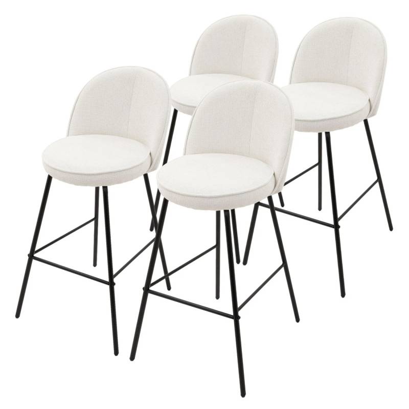 ML-Design Barhocker 4Er Set Beige 75 cm Hoch mit Stoffbezug ML-Design Barhocker 4Er Set Beige 75 cm Hoch mit Stoffbezug von ML-Design