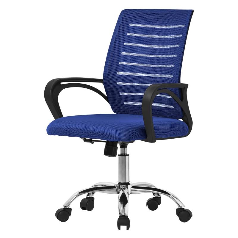 ML-Design Bürostuhl Ergonomisch Blau Höhenverstellbarer Drehstuhl von ML-Design