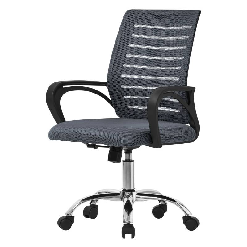ML-Design Bürostuhl Ergonomisch Grau Höhenverstellbarer Drehstuhl von ML-Design