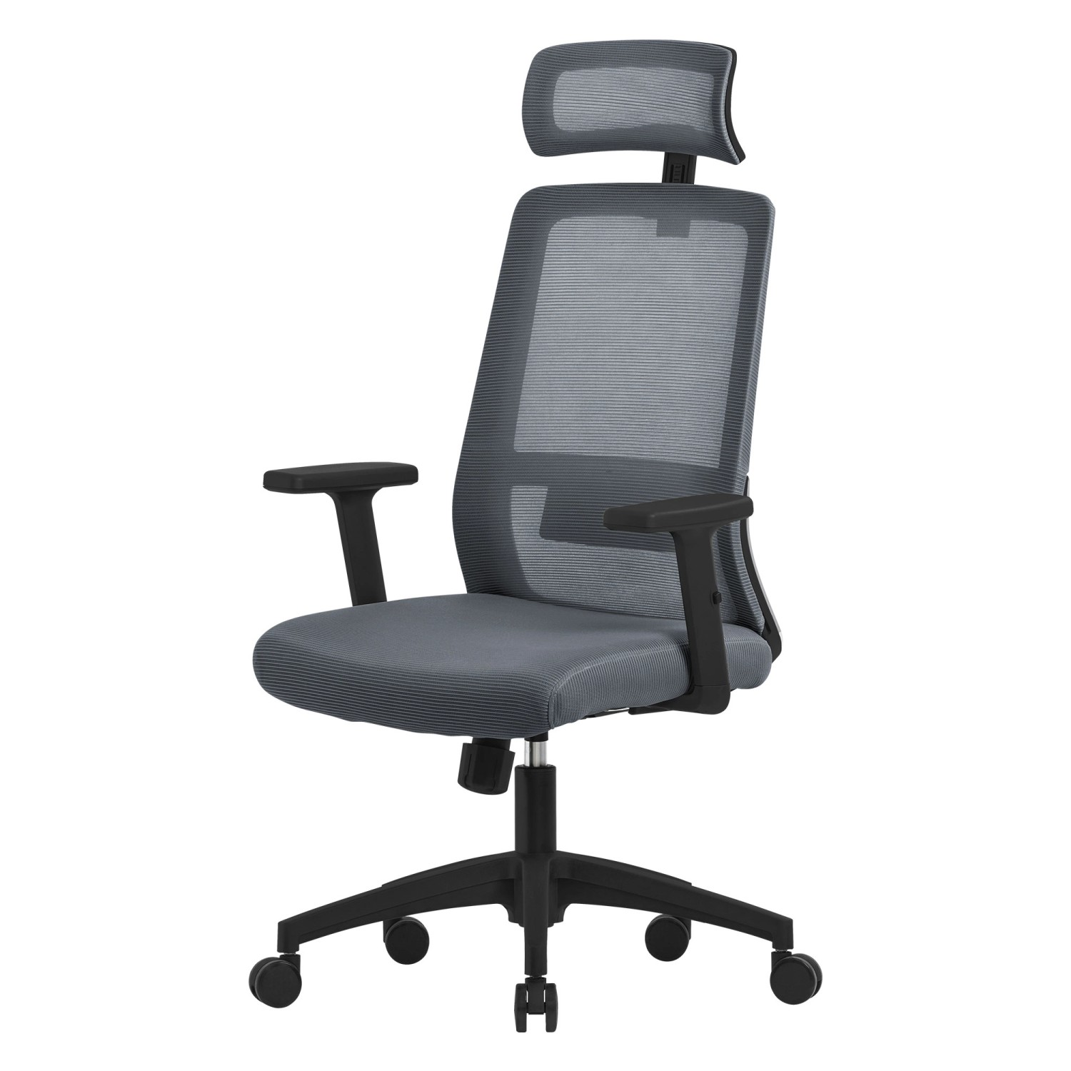 ML-Design Bürostuhl Ergonomisch Grau Mesh Drehstuhl mit Rollen von ML-Design
