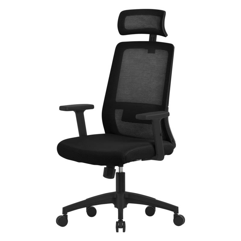 ML-Design Bürostuhl Ergonomisch Schwarz Schreibtischstuhl aus Mesh von ML-Design