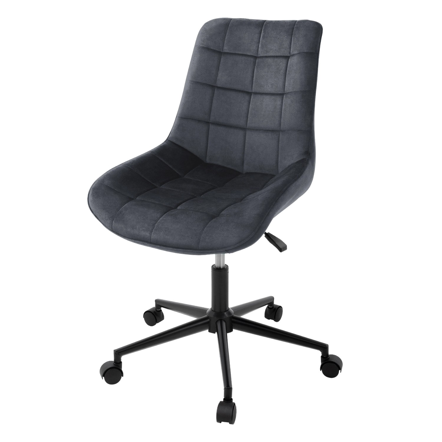 ML-Design Bürostuhl Grau Sitzfläche aus Samt Metallgestell Drehstuhl ML-Design Bürostuhl Grau Sitzfläche aus Samt Metallgestell Drehstuhl von ML-Design