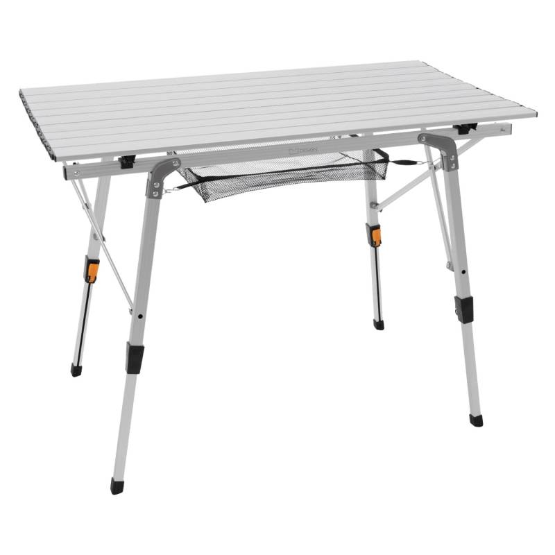 ML-Design Campingtisch Faltbar 90x51,5 cm Aluminium Höhenverstellbar Silber von ML-Design