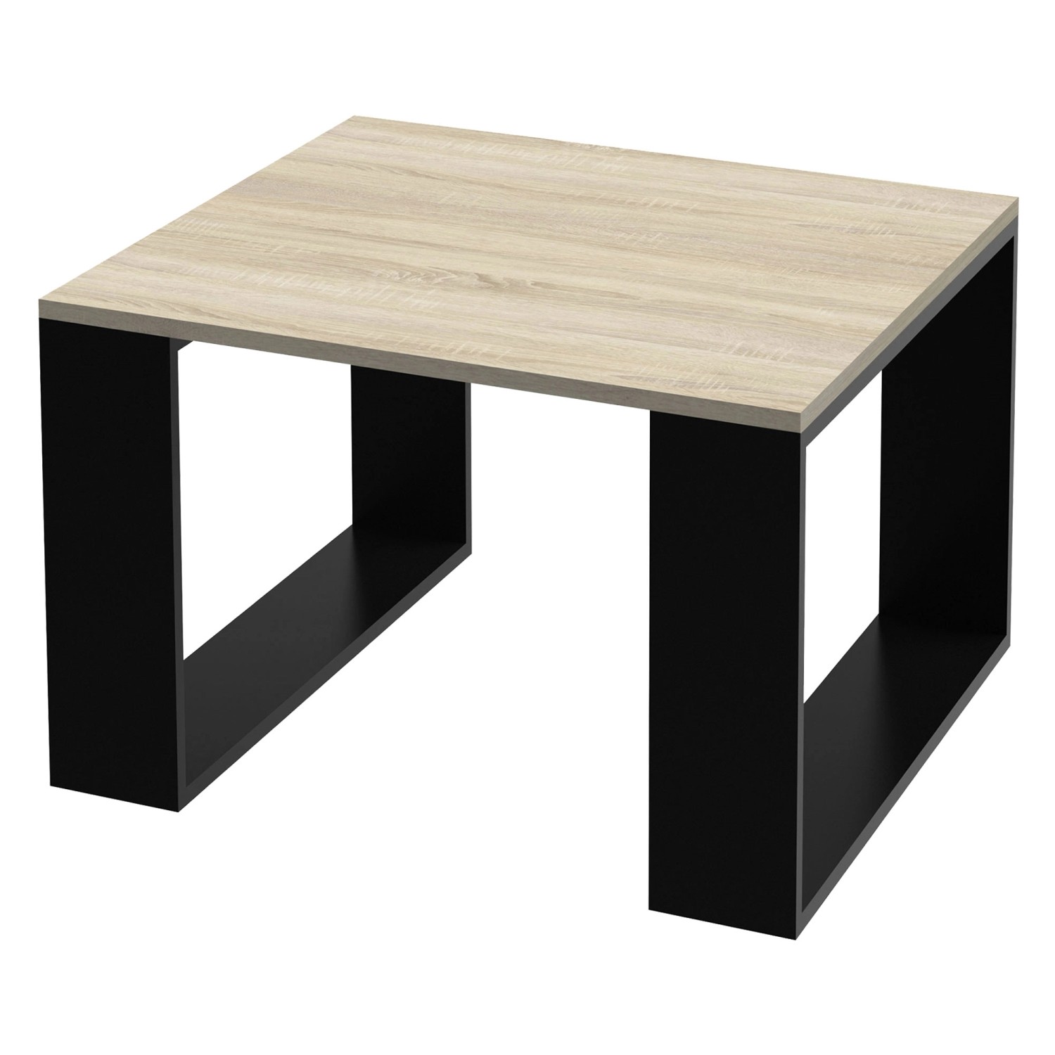 ML-Design Couchtisch 65x65x40 cm Eicheoptik-Schwarz Quadratischer ML-Design Couchtisch 65x65x40 cm Eicheoptik-Schwarz Quadratischer von ML-Design