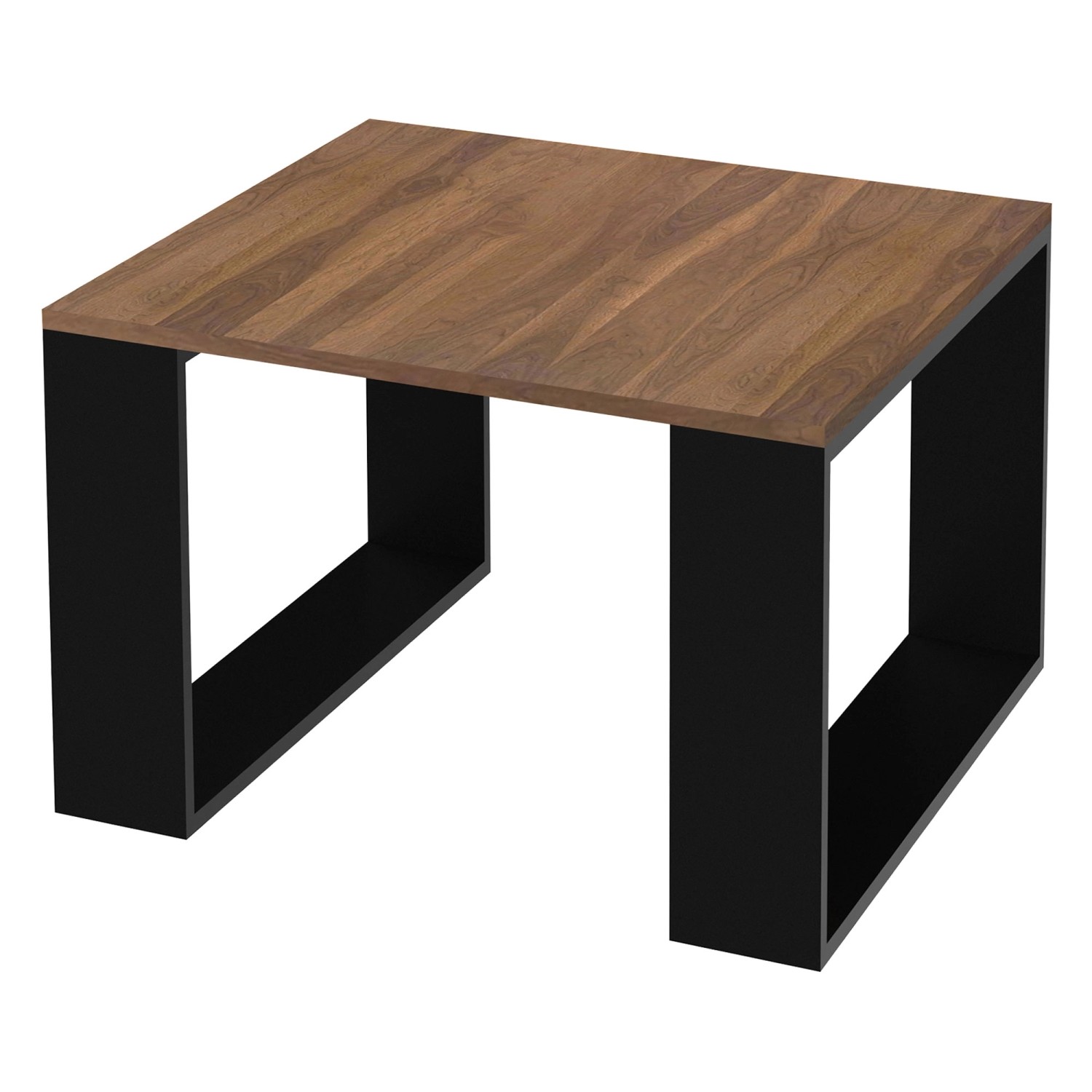 ML-Design Couchtisch 65x65x40cm Schwarz-Walnuss Kufenbeine Quadratisch ML-Design Couchtisch 65x65x40cm Schwarz-Walnuss Kufenbeine Quadratisch von ML-Design
