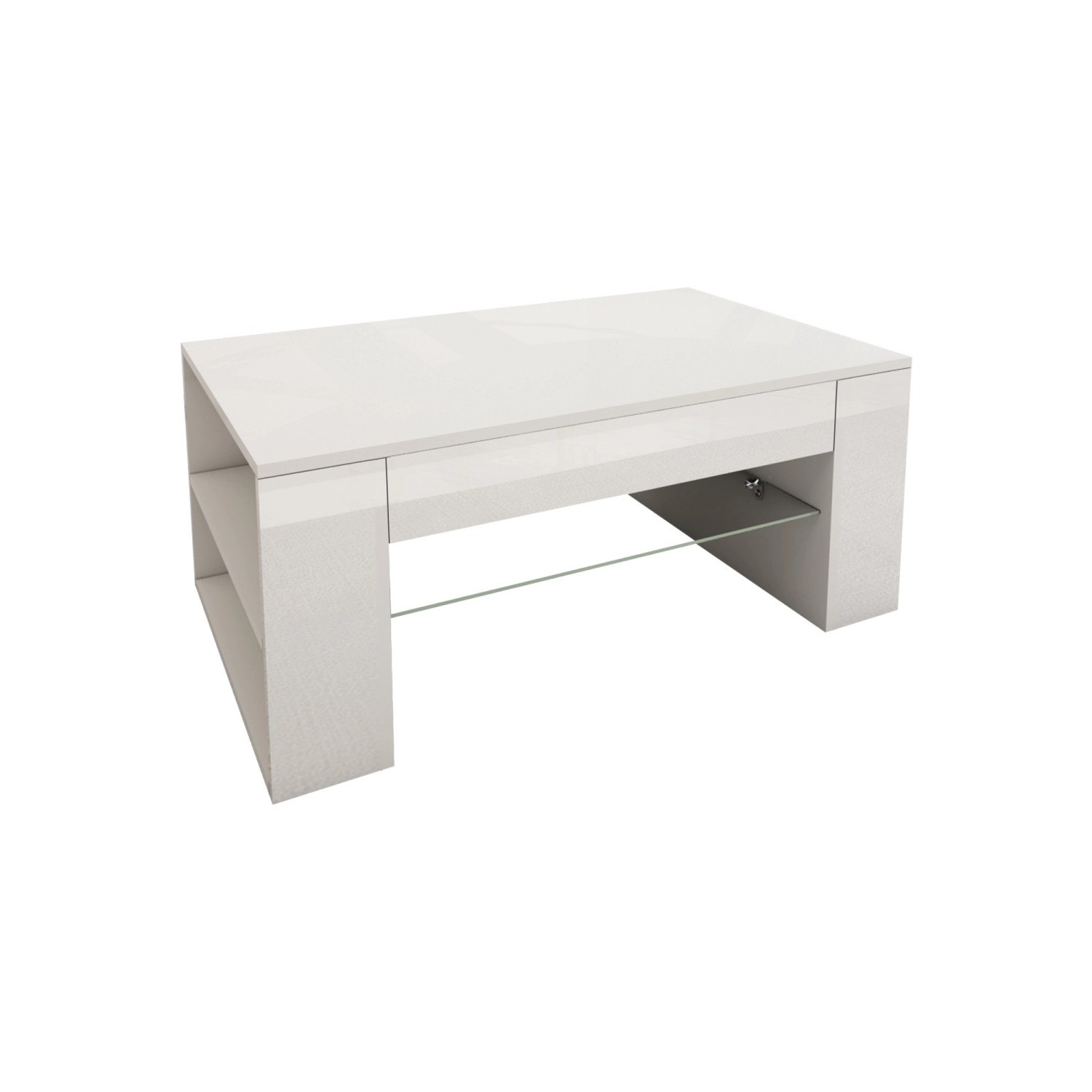 ML-Design Couchtisch in Hochglanz Weiß Wohnzimmertisch 100x42x60 cm ML-Design Couchtisch in Hochglanz Weiß Wohnzimmertisch 100x42x60 cm von ML-Design