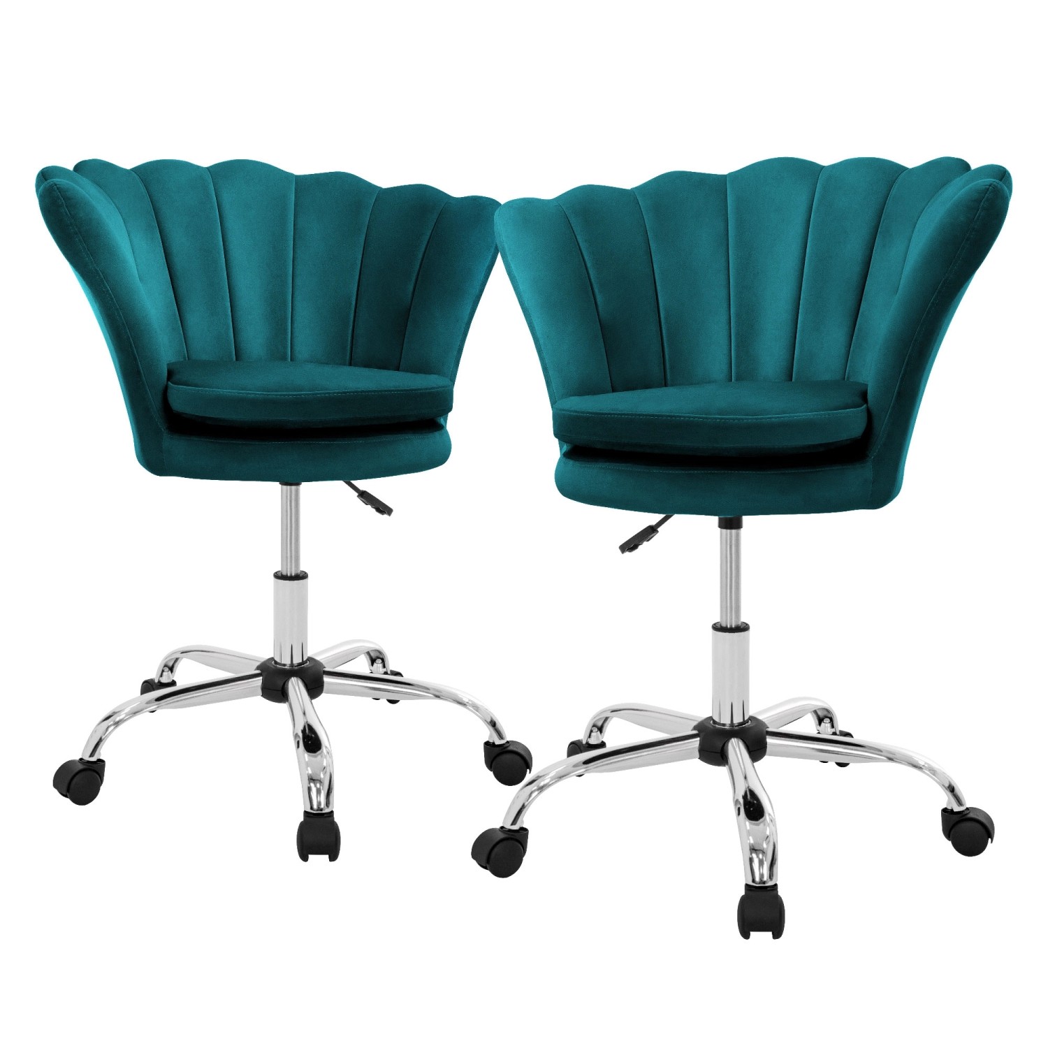 ML-Design Drehstuhl 2Er Set aus Samt Petrol Höhenverstellbar 360 Grad ML-Design Drehstuhl 2Er Set aus Samt Petrol Höhenverstellbar 360 Grad von ML-Design