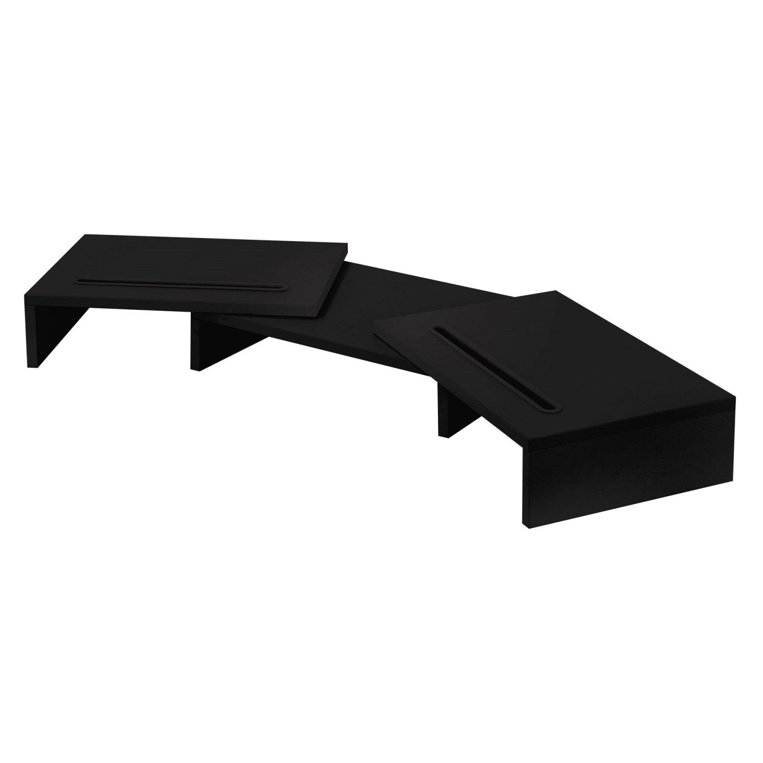 ML-Design Dual Monitor Stand Riser Schwarz Holz Monitorständer für 2 Monitore ML-Design Dual Monitor Stand Riser Schwarz Holz Monitorständer für 2 Monitore von ML-Design